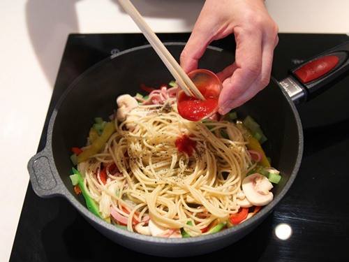 Dạy làm Mì  sốt nấm ngon